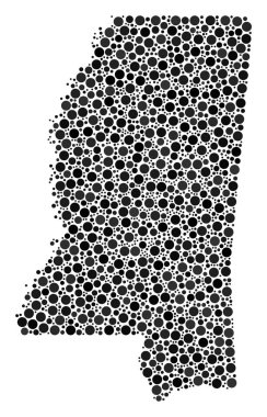 Mississippi State harita kolaj Küre