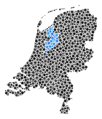 Hollanda harita mozaik Küre
