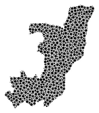 Cumhuriyeti Kongo harita kompozisyon çevrelerin