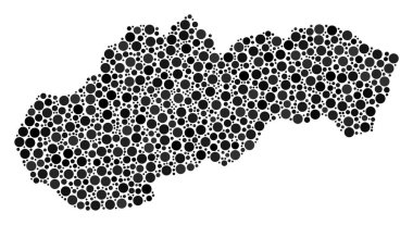 Slovakya harita kompozisyon küre