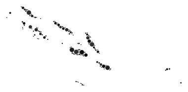 Harita kolaj küre Solomon Adaları