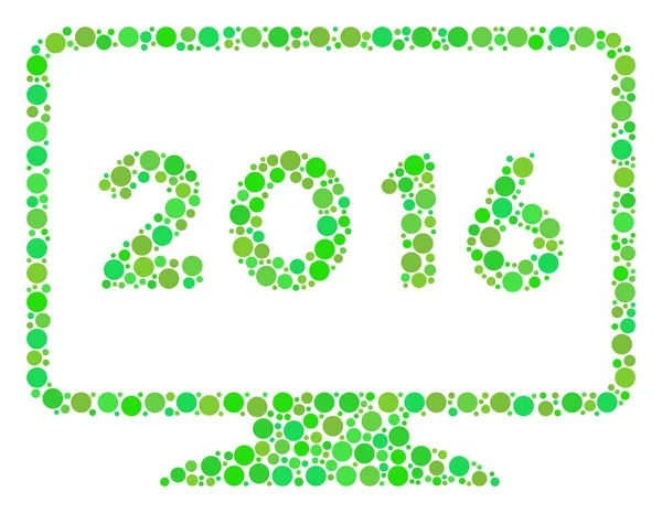 2016 Afficher la composition icône de cercles — Image vectorielle