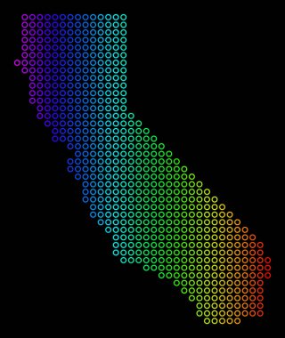 Parlak California harita