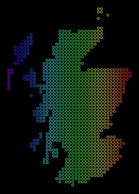 Renkli İskoçya Haritası