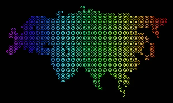 Heldere Eurazië kaart — Stockvector
