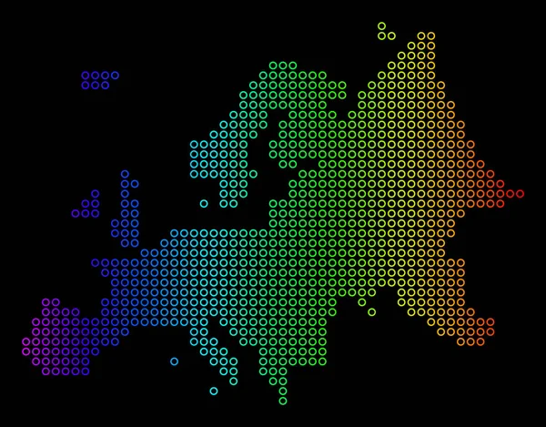 Frequenzkarte Europa — Stockvektor