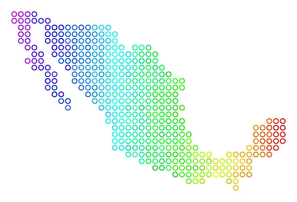 Esfera Espectral Mapa de México — Archivo Imágenes Vectoriales