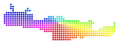 Spektral daire nokta Girit Adası Haritası