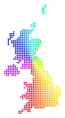 Spektrum daire nokta İngiltere harita