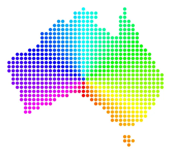 Carte de Sphère de couleur Australie — Image vectorielle