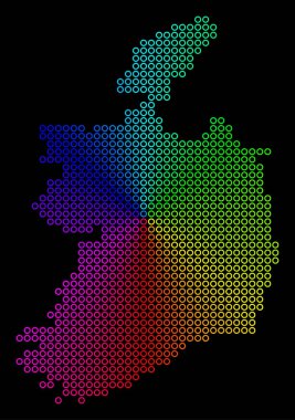 Renkli nokta İrlanda Cumhuriyeti harita