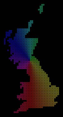 Spektrum nokta İngiltere harita