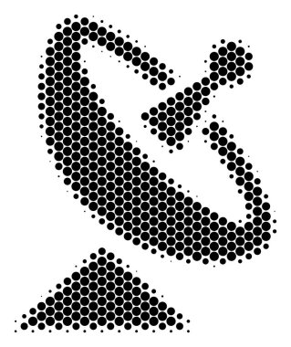 Yarı ton nokta anten simgesi