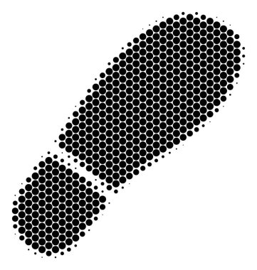 Yarı ton nokta önyükleme ayak izi simgesi