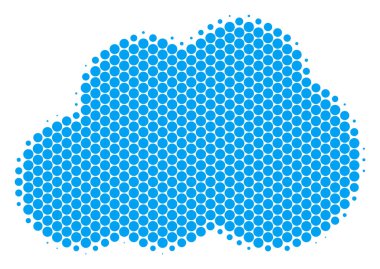 Yarı ton nokta bulut simgesi