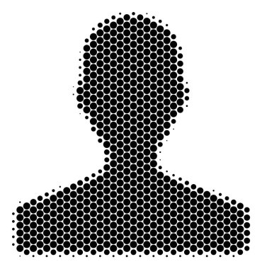 Yarı ton nokta müşteri simgesini