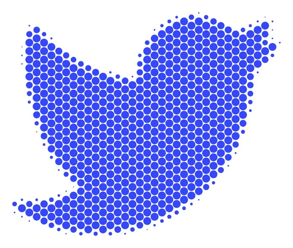 Ikonę ptak kropki półtonu — Wektor stockowy