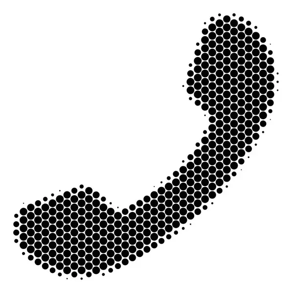 Icône d’appel demi-teinte Dot — Image vectorielle