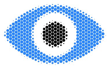 Yarı ton nokta göz simgesini