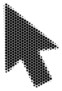 Yarı ton nokta fare imleç simgesi