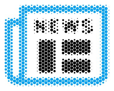 Yarı ton nokta gazetesi simgesi