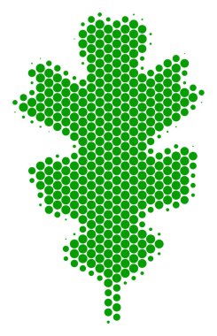 Yarı ton nokta Meşe yaprağı simgesi