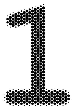 Yarı ton nokta bir basamak simgesi