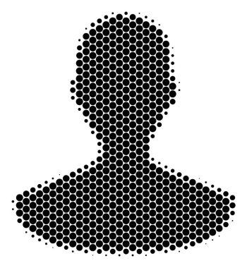 Yarı ton nokta kişi simgesi