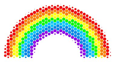 Yarı ton nokta gökkuşağı simgesi