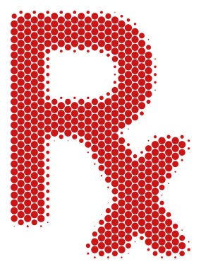 Yarı ton nokta Rx sembol simge