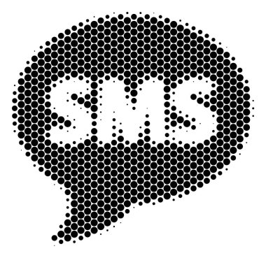 Yarı ton nokta Sms simgesi
