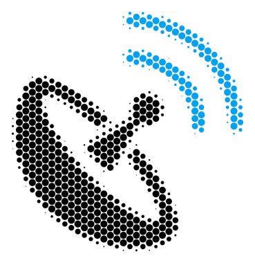 Yarı ton nokta uzay anten simgesi