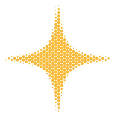 Yarı ton nokta alan yıldız simgesi