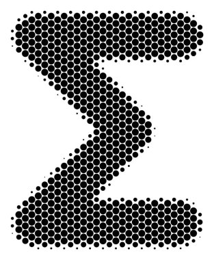 Yarı ton nokta toplama simgesi