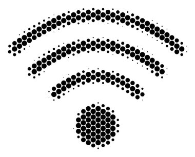 Yarı ton nokta Wi-Fi kaynak simgesi