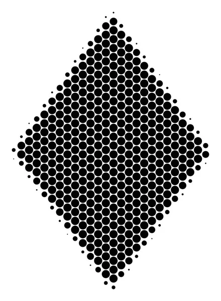 Μεσοτονικό Dot γεμάτο ρόμβος εικονίδιο — Διανυσματικό Αρχείο