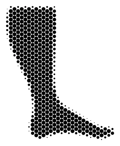 Ikonę noga kropki półtonu — Wektor stockowy
