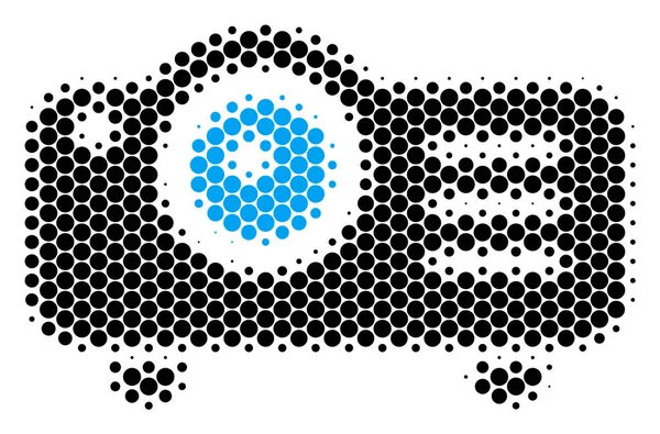 Halftone Dot Projector Icon — Stock Vector