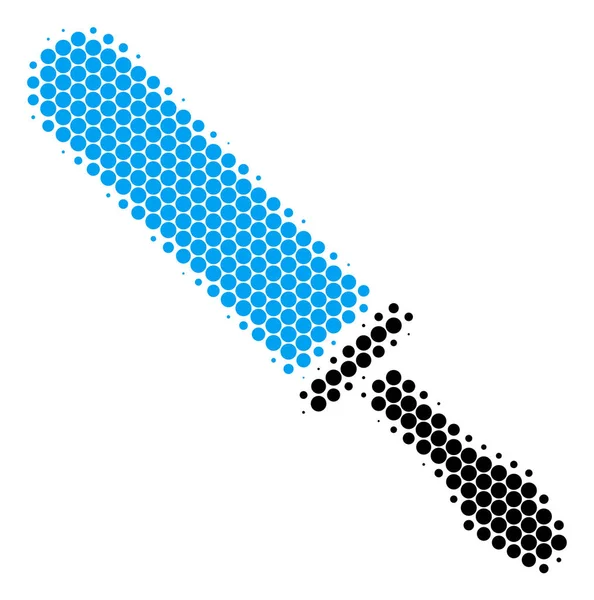 Halftone Dot schroevendraaier pictogram — Stockvector