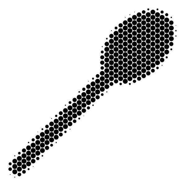 Halfone Dot Spoon Icon — стоковый вектор