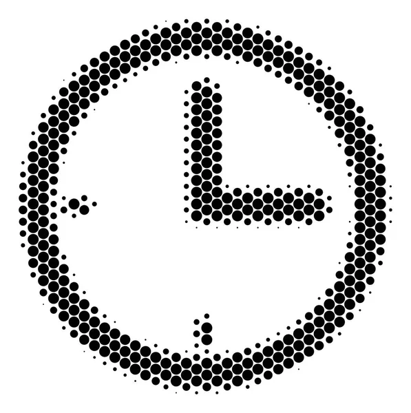 Halvton Dot tid ikonen — Stock vektor
