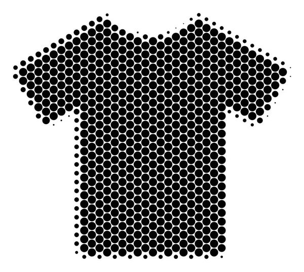 Halftone Dot T-shirt ícone — Vetor de Stock