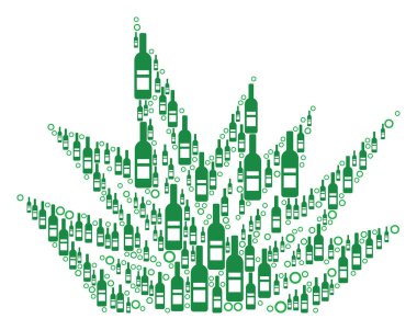 Patlama Boom kolaj şarap şişe