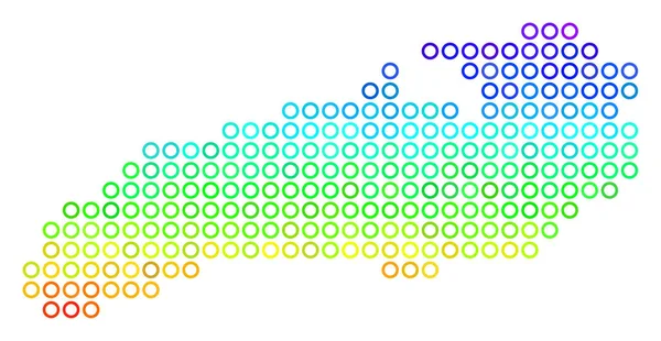 Mapa brilhante do lago Ontário —  Vetores de Stock