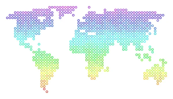 Parlak Dünya Haritası — Stok Vektör