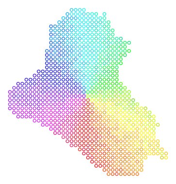 Renkli Irak Haritası