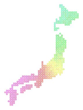 Parlak Japonya Haritası