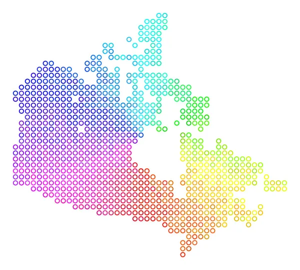 Mapa de Spectrum Canada — Vector de stock