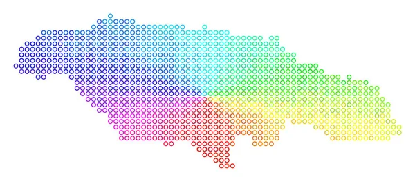 Mapa espectral de Jamaica — Vector de stock