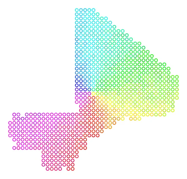 Mali kolorowych Map — Wektor stockowy